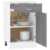 vidaXL Drawer Bottom Cabinet Grey Sonoma Engineered Wood Medium