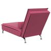 vidaXL Massage Chaise Lounge Wine Red