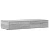 vidaXL Bed Drawers Grey Sonoma 31.50 x 14.37 x 6.50 in Engineered Wood