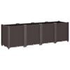 vidaXL Garden Planter Brown Polypropylene 63 x 15.7 x 20.9 in Modular