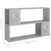 vidaXL Book Cabinet Concrete Grey Engineered Wood