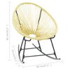 vidaXL Acapulco Chair Beige Poly Rattan, Powder-Coated Steel Standard