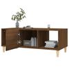 vidaXL Coffee Table Brown Oak Engineered Wood Standard Coffee Table