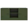 vidaXL TV Cabinet Olive Green Cold-rolled steel Medium TV Cabinet