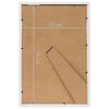 vidaXL Photo Frame Set of 5 White MDF, PS (polystyrene) 5 x 7 in