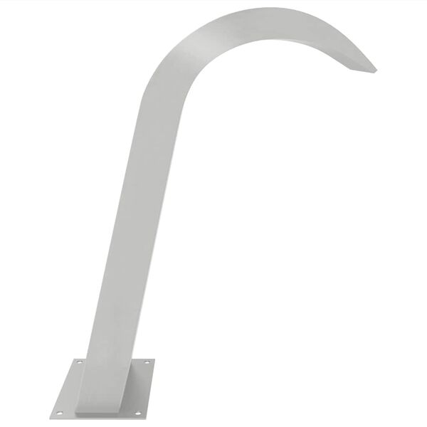 vidaXL Pool Fountain Silver Stainless Steel 304 Medium Decorative Inlays