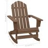vidaXL Garden Rocking Chair Natural Brown Hardwood, Pine Medium