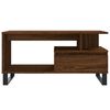 vidaXL Coffee Table Brown Oak Engineered Wood, Metal Medium Coffee Table