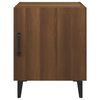vidaXL Bedside Cabinet Brown Oak Engineered wood, Metal