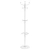 vidaXL Coat Stand White Powder-coated iron and marble