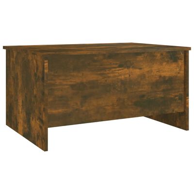 vidaXL Coffee Table Smoked Oak 31.5"x21.9"x16.3" Engineered Wood