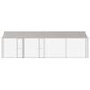 vidaXL Dog Cage with Roof Silver 314.96 x 78.74 x 101.57 in