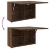 vidaXL Bathroom Wall Cabinet Brown Oak Engineered Wood Medium