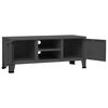 vidaXL TV Cabinet Anthracite Metal 41.3x13.8x16.5 in TV Cabinet