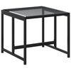 vidaXL Garden Dining Set Black