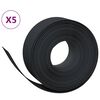 vidaXL Garden Edgings 5 pcs Black 32.8' 7.9" Polyethylene