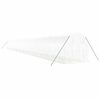 vidaXL Greenhouse White Polyethylene, Galvanized Steel Large
