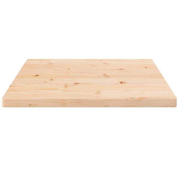 vidaXL Table Top Natural Pine Solid Pine Wood 15.7 x 15.7 in