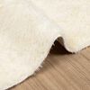 vidaXL Shaggy Rug Cream 100% Polyester 47.2x47.2 in Foldable