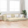 vidaXL Sofa Bed Cream 96.46 x 30.71 x 30.31 in Fabric