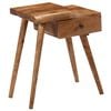 vidaXL Bedside Table Natural wood color Solid Acacia Wood