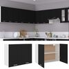 vidaXL Hanging Cabinet Black Engineered wood Medium Hanging Cabinet