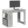 vidaXL Desk Concrete Grey Engineered wood Medium Desk Rectangular