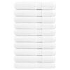 vidaXL Towel Set of 10 White 100% Cotton XXL Towel Rectangular