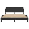 vidaXL Bed Frame Black and White