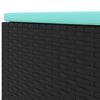 vidaXL Patio Lounge Set Black PE rattan Large Modular