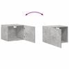 vidaXL Wall Cabinet Concrete grey Engineered wood
