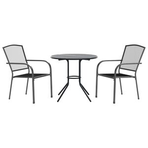 vidaXL Garden Chair Set Anthracite