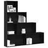 vidaXL Book Cabinet Black Oak 61.02 x 9.45 x 62.99 in Engineered Wood