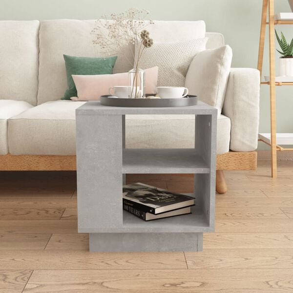 vidaXL Coffee Table Concrete Grey Engineered Wood Small Coffee Table