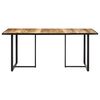 vidaXL Dining Table Natural Mango Wood Solid mango wood, powder-coated iron