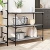 vidaXL Kitchen Trolley Gray Sonoma 40.2"x19.7"x37.4" Engineered Wood