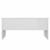 vidaXL Coffee Table High gloss white Engineered wood Medium Coffee Table