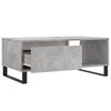 vidaXL Coffee Table Concrete Gray Engineered Wood Medium Coffee Table