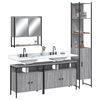 vidaXL Bathroom Furniture Set Grey Sonoma