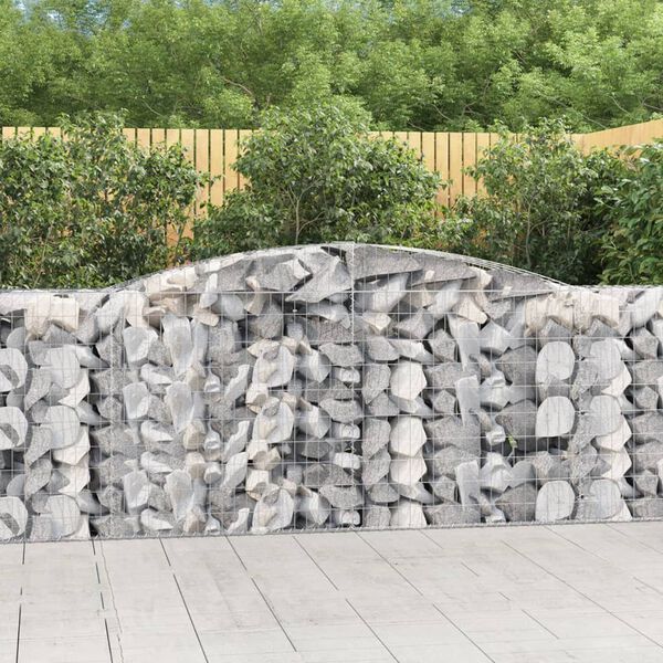 vidaXL Gabion Basket Set of 20 Silver Galvanized Iron