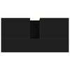 vidaXL Bathroom Cabinet Black Engineered wood, iron Medium