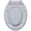 vidaXL Soft-close Toilet Seat White Oval