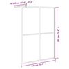 vidaXL Walk-in Shower Screen 55.1"x76.8" Dark Tempered Glass