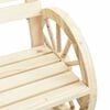vidaXL Garden Chair Set of 4 Natural Wood Solid Fir Wood 20.1 x 13.8 in