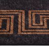 vidaXL Rug Black and Gold 100% Polyester, PVC backing 31.5 x 59.1 in Rug