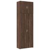 vidaXL Highboard Brown Oak 31.5"x16.7"x98" Engineered Wood