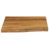 vidaXL Table Top 15.7"x15.7"x1.5" Live Edge Solid Wood Mango