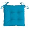 vidaXL Chair Cushion Set of 2 Light Blue Oxford fabric (100% polyester)