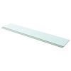 vidaXL Glass Panel Set of 2 Clear Tempered glass 43.3 x 7.9 in