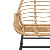 vidaXL Garden Chair Brown PE rattan Medium Durable Garden Chair